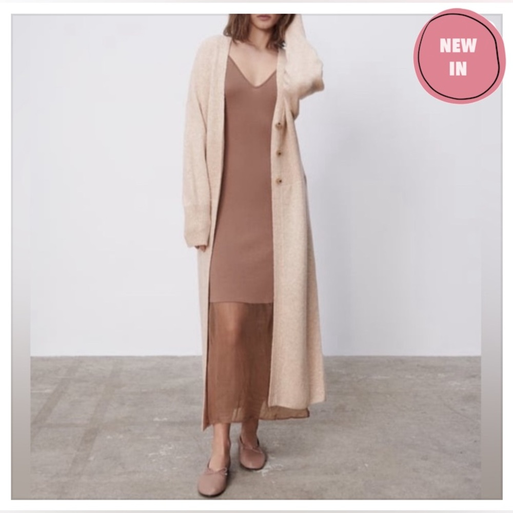 Zara Maxi Cardigan Sweater